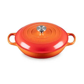 Le Creuset Classic gjutjärn buffétgryta glaslock - Volcanic, 3,5 L - Le Creuset