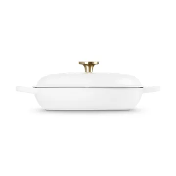 Le Creuset Classic gjutjärn buffétgryta glaslock - White, 3,5 L - Le Creuset