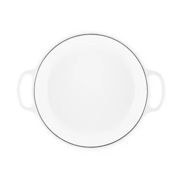 Le Creuset Classic gjutjärn buffétgryta glaslock - White, 3,5 L - Le Creuset