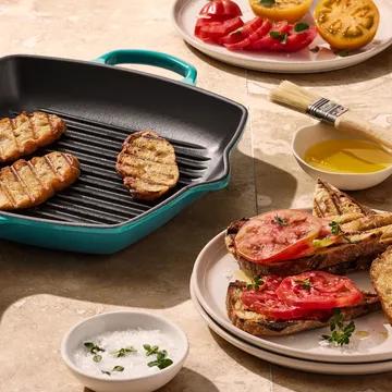 Le Creuset grillpanna 26 cm - Bleu Riviera - Le Creuset