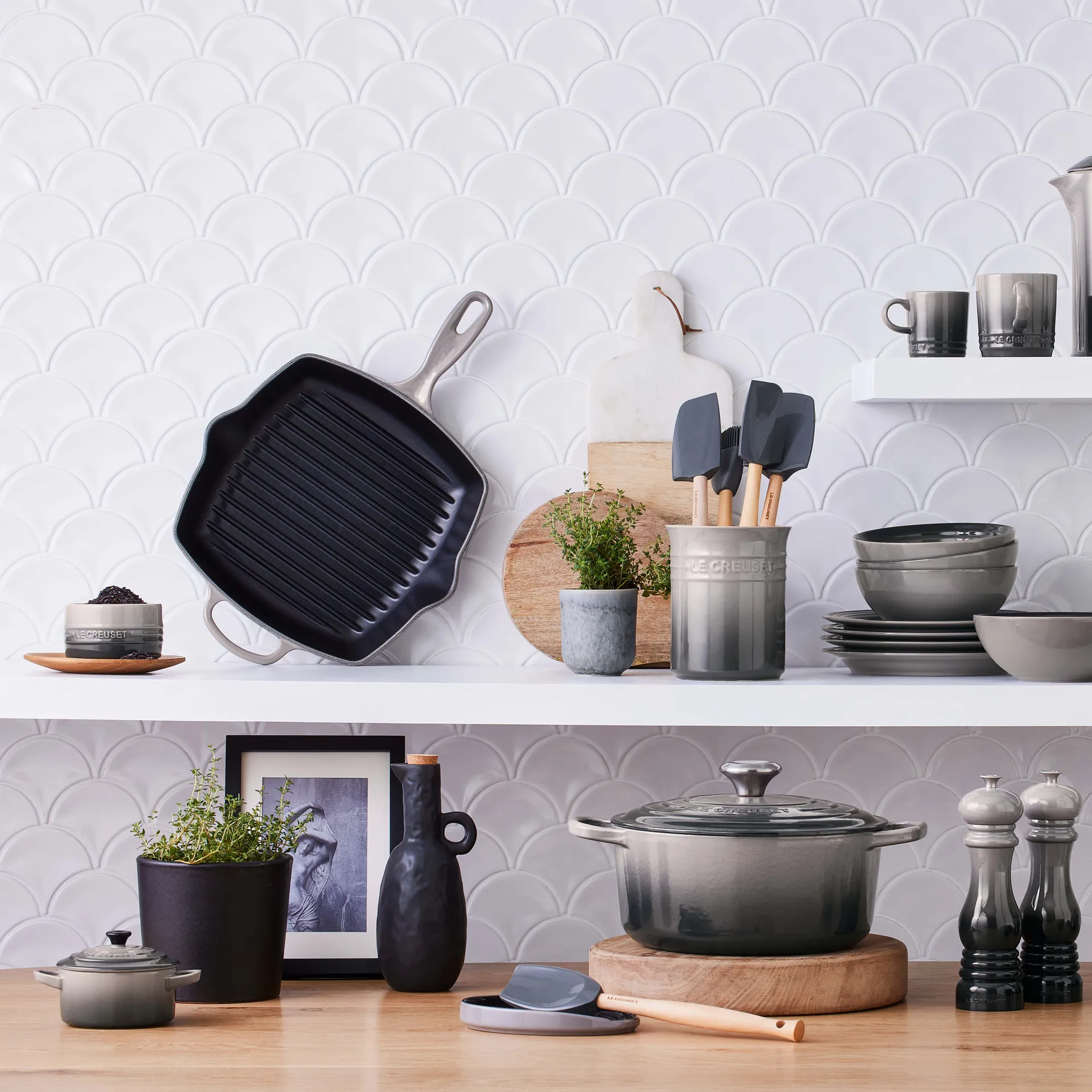 Le Creuset grillpanna 26 cm, Flint Le Creuset