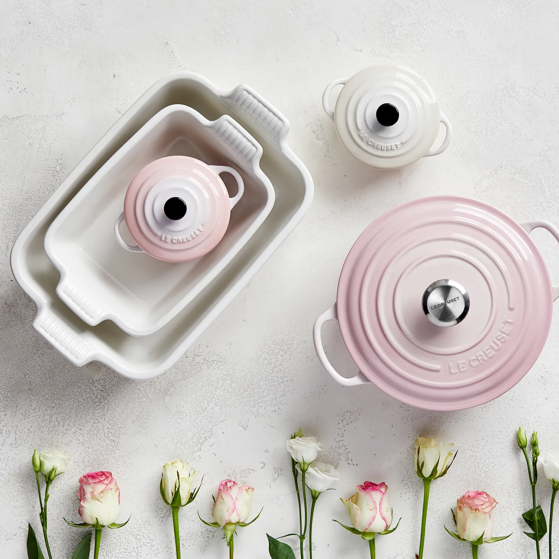 Le Creuset Heritage ugnsform 19 cm, Meringue Le Creuset