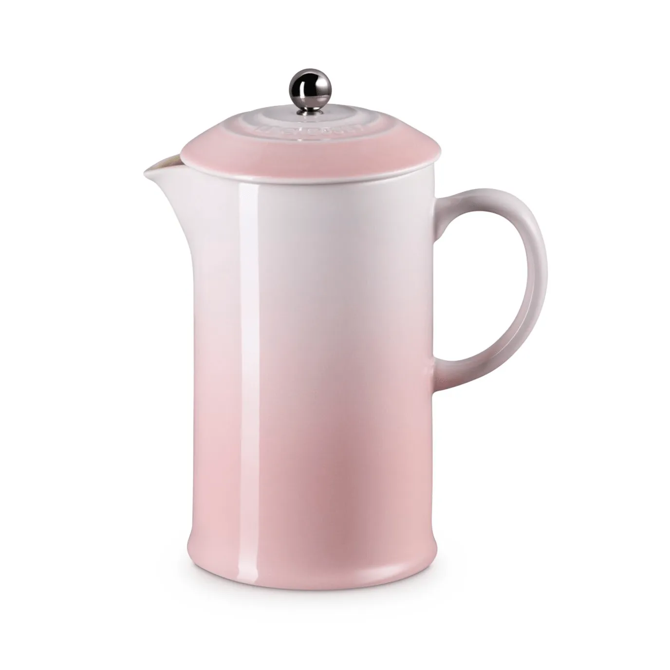 Le Creuset kaffekanna med press, Shell Pink, 1 L Le Creuset