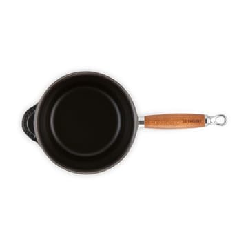 Le Creuset kastrull med trähandtag 1,8 l - Matte black - Le Creuset