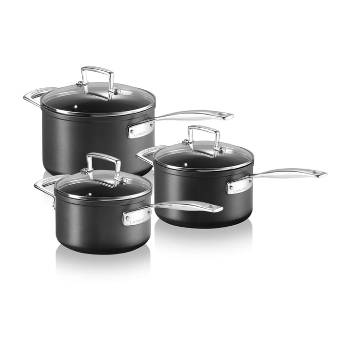 Le Creuset kastrullset 3 delar, Black Le Creuset