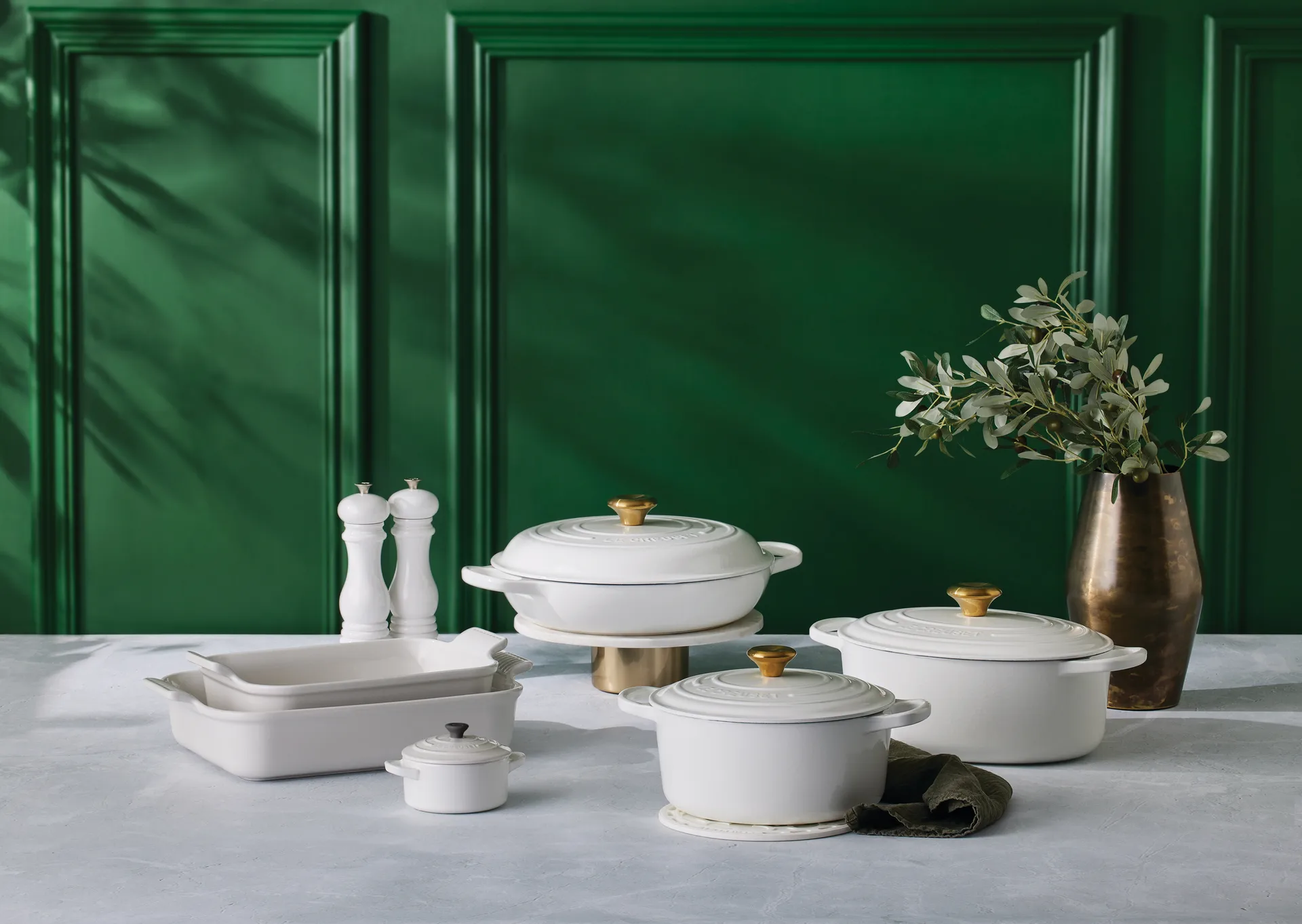 Le Creuset pepparkvarn 21 cm, White-gold Le Creuset