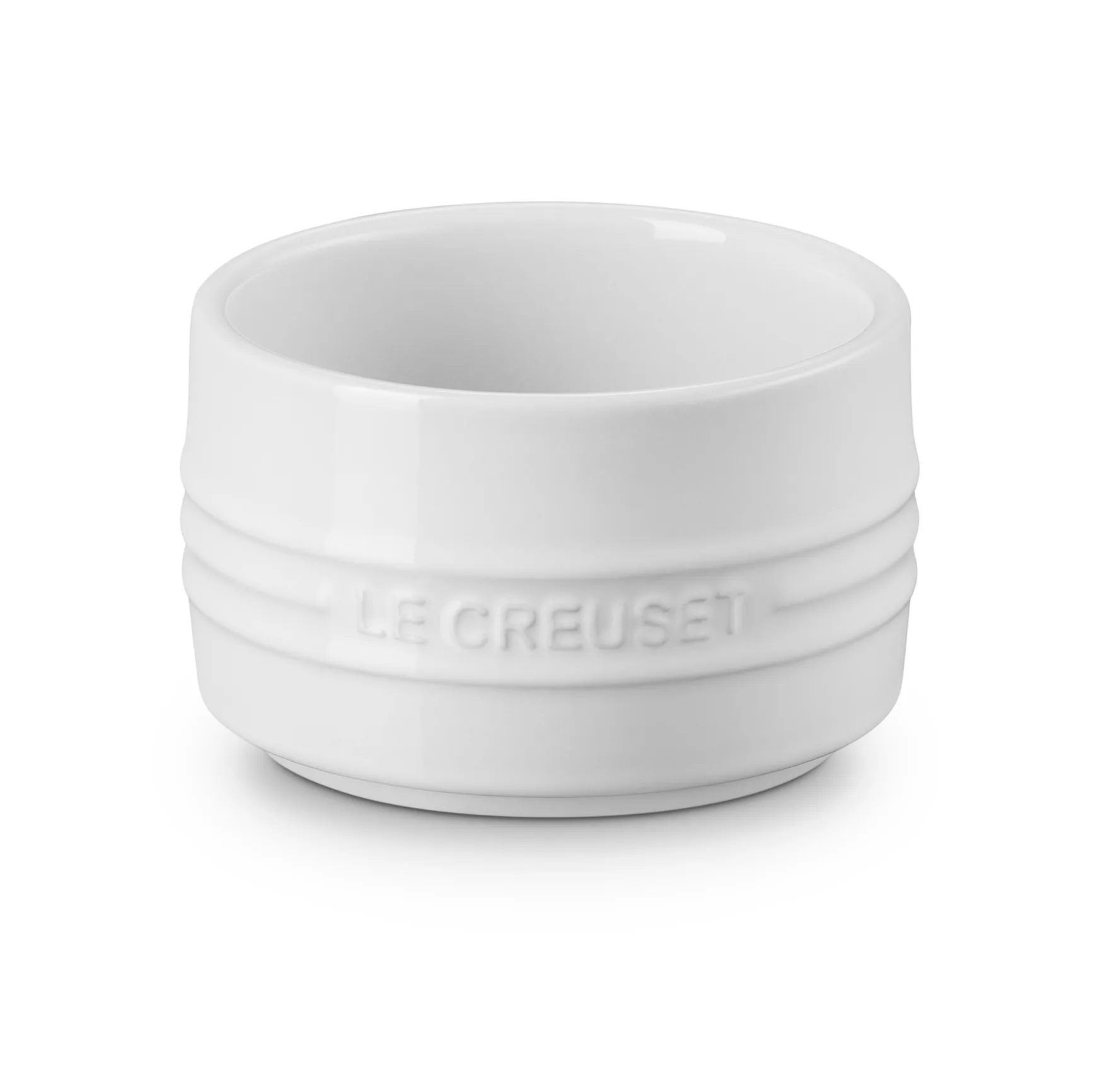 Le Creuset ramekin stapelbar, White Le Creuset