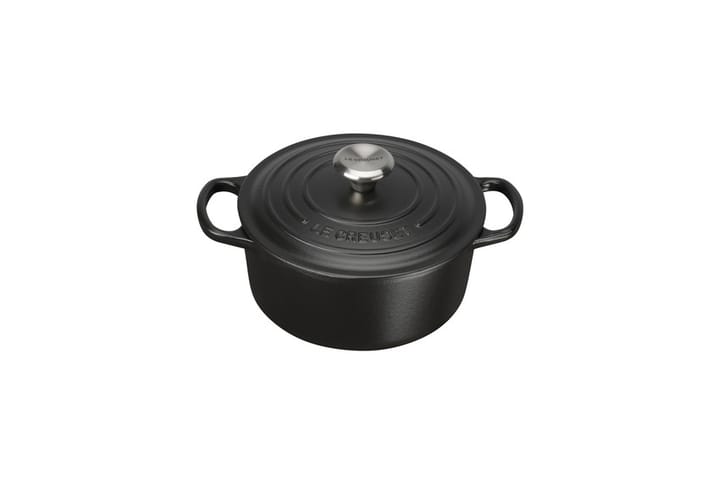 Le Creuset rund gryta Ø22 cm, Mattsvart Le Creuset