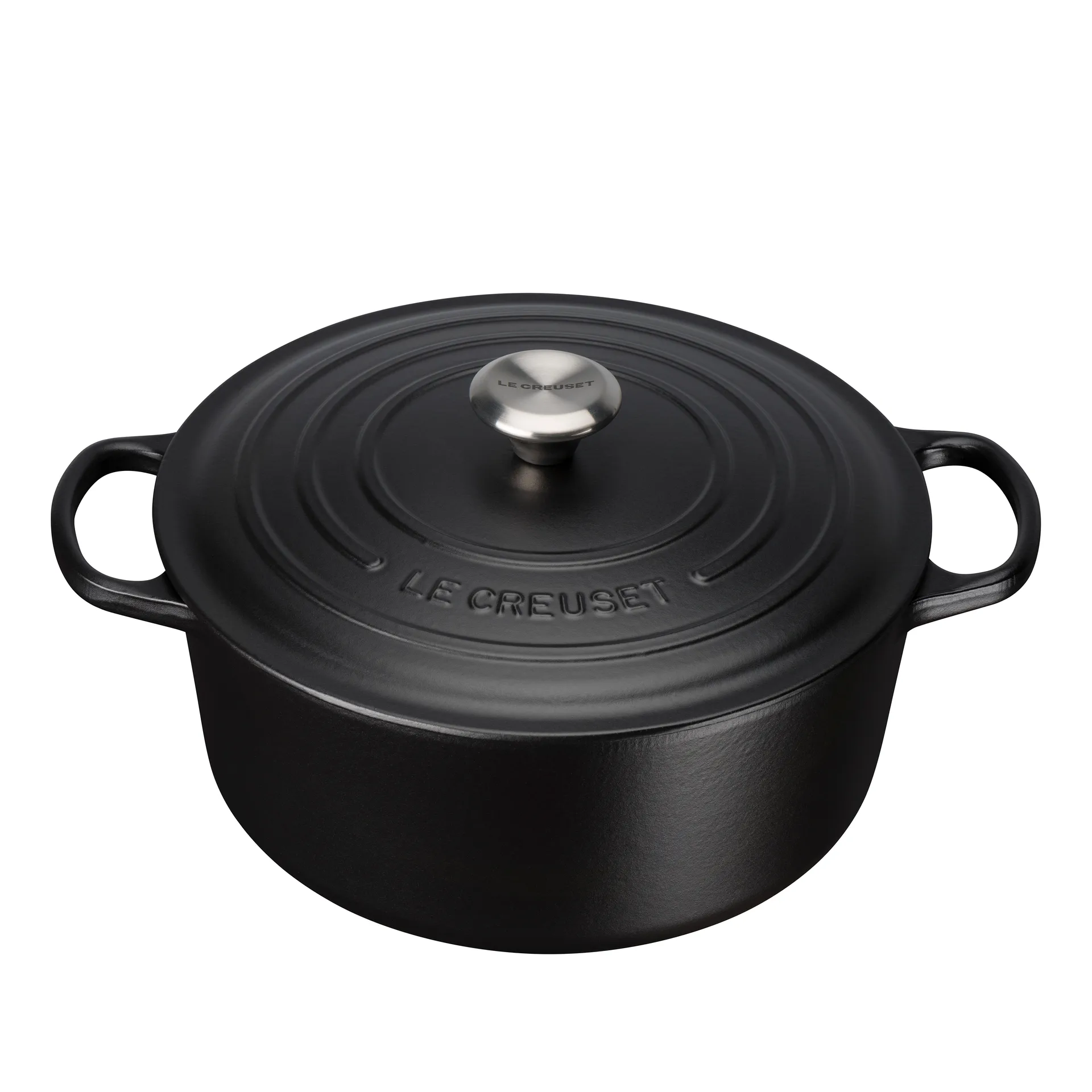 Le Creuset rund gryta 5,3 l, Matte black Le Creuset