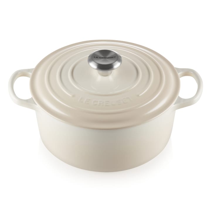 Le Creuset rund gryta 5,3 l - Meringue - Le Creuset