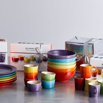 Le Creuset Signature djup tallrik 16 cm 6-pack - Rainbow - Le Creuset