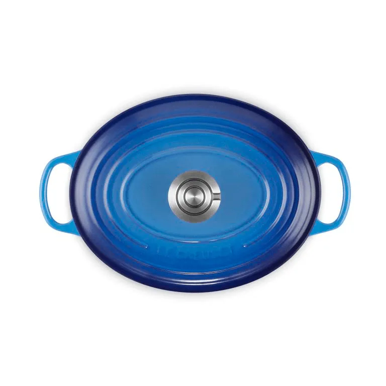 Le Creuset Signature gjutjärn oval gryta, Azure, 4,1 L Le Creuset