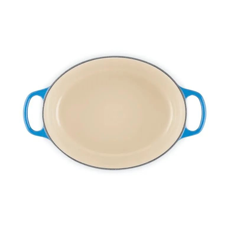 Le Creuset Signature gjutjärn oval gryta, Azure, 4,1 L Le Creuset