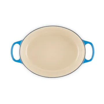 Le Creuset Signature gjutjärn oval gryta - Azure, 4,1 L - Le Creuset