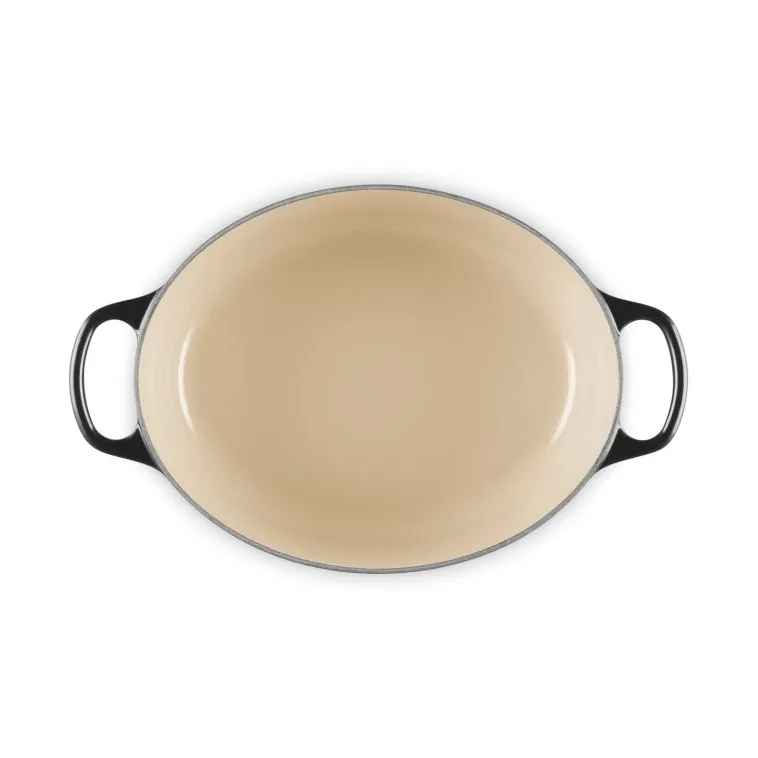 Le Creuset Signature gjutjärn oval gryta, Black, 4,1 L Le Creuset