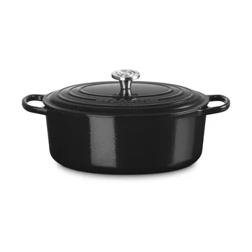 Le Creuset Signature gjutjärn oval gryta - Black, 6,3 L - Le Creuset
