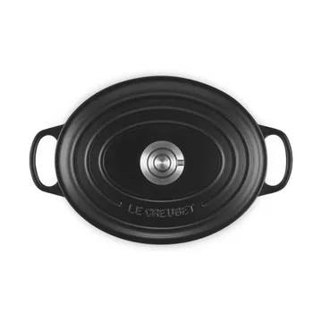 Le Creuset Signature gjutjärn oval gryta - Matte Black, 4,1 L - Le Creuset