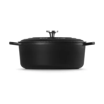 Le Creuset Signature gjutjärn oval gryta - Matte Black, 6,3 L - Le Creuset