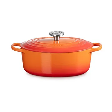 Le Creuset Signature gjutjärn oval gryta - Volcanic, 4,1 L - Le Creuset