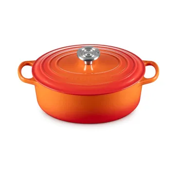 Le Creuset Signature gjutjärn oval gryta - Volcanic, 4,1 L - Le Creuset
