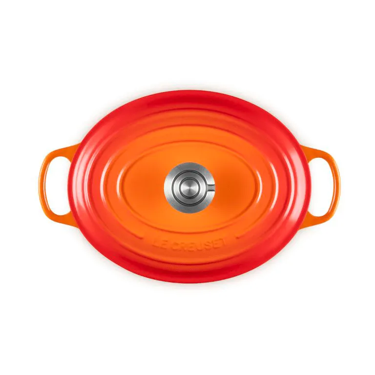 Le Creuset Signature gjutjärn oval gryta, Volcanic, 4,1 L Le Creuset