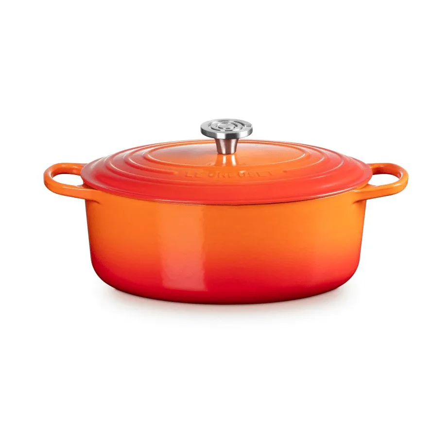 Le Creuset Signature gjutjärn oval gryta, Volcanic, 6,3 L Le Creuset
