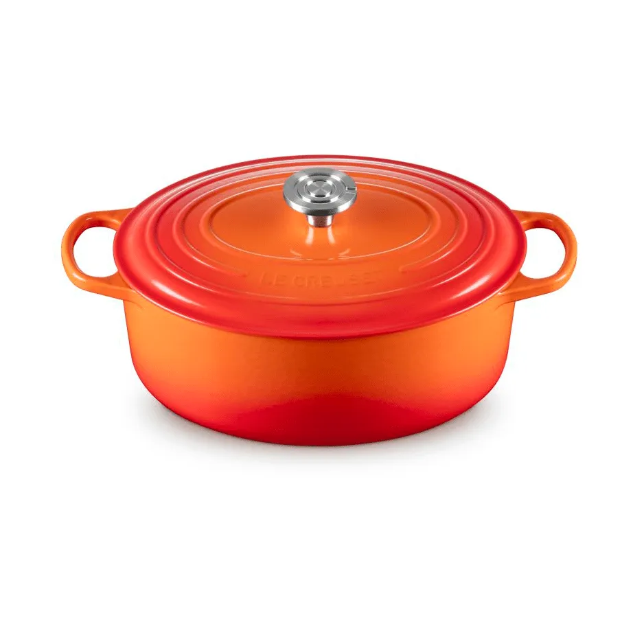 Le Creuset Signature gjutjärn oval gryta, Volcanic, 6,3 L Le Creuset