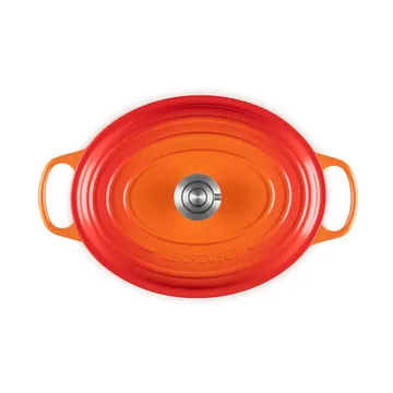Le Creuset Signature gjutjärn oval gryta - Volcanic, 6,3 L - Le Creuset