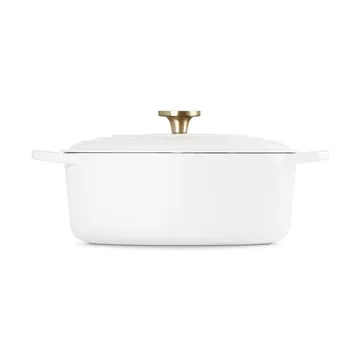 Le Creuset Signature gjutjärn oval gryta - White, 6,3 L - Le Creuset