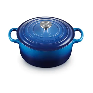 Le Creuset Signature gjutjärn rund gryta - Azure, 3,3 L - Le Creuset