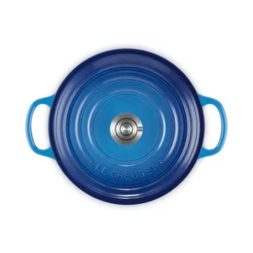Le Creuset Signature gjutjärn rund gryta - Azure, 3,3 L - Le Creuset