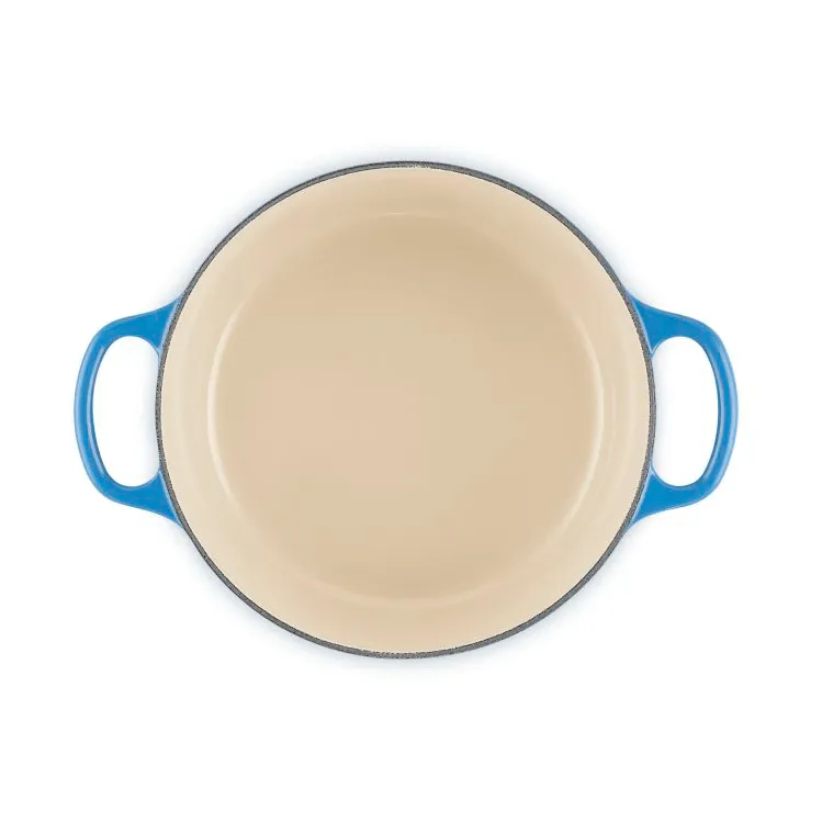Le Creuset Signature gjutjärn rund gryta, Azure, 3,3 L Le Creuset