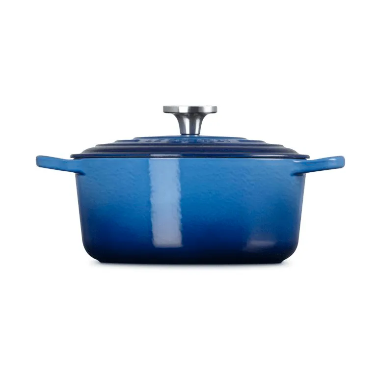 Le Creuset Signature gjutjärn rund gryta, Azure, 4,2 L Le Creuset