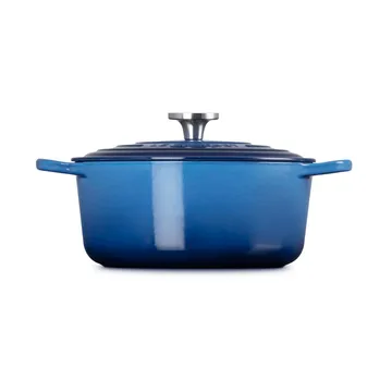 Le Creuset Signature gjutjärn rund gryta - Azure, 5,3 L - Le Creuset