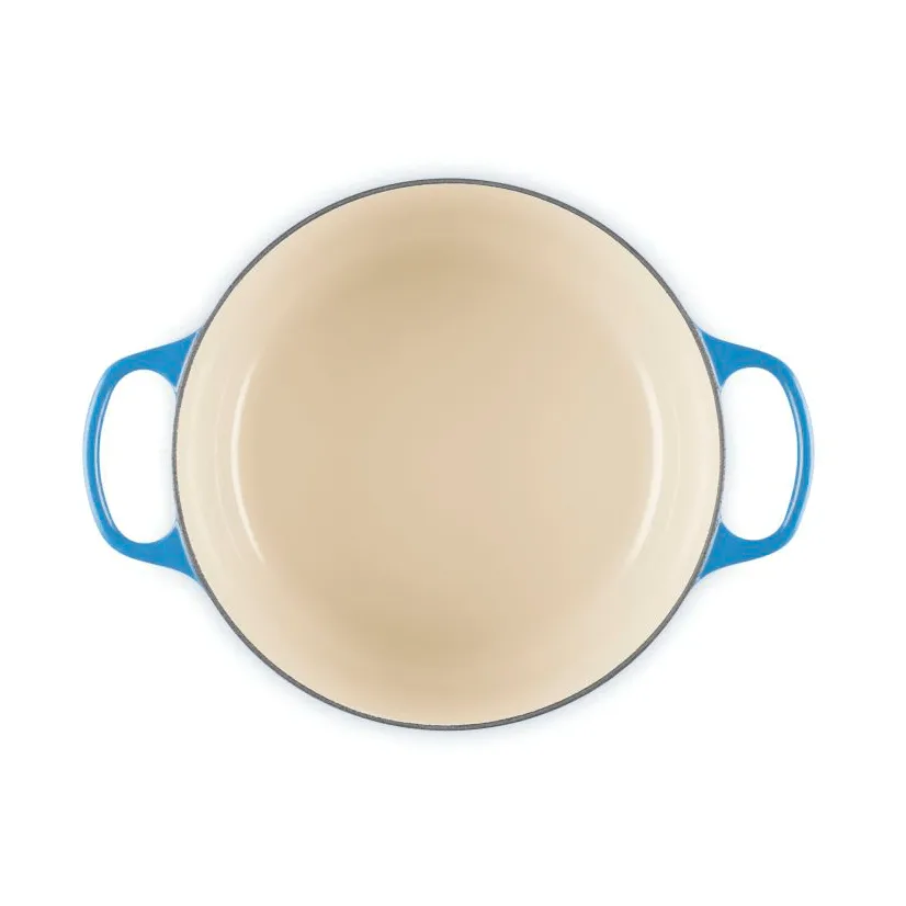 Le Creuset Signature gjutjärn rund gryta, Azure, 5,3 L Le Creuset