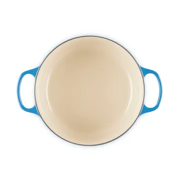 Le Creuset Signature gjutjärn rund gryta - Azure, 5,3 L - Le Creuset