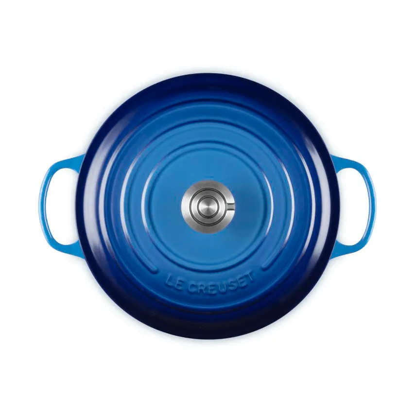 Le Creuset Signature gjutjärn rund gryta, Azure, 6,7 L Le Creuset