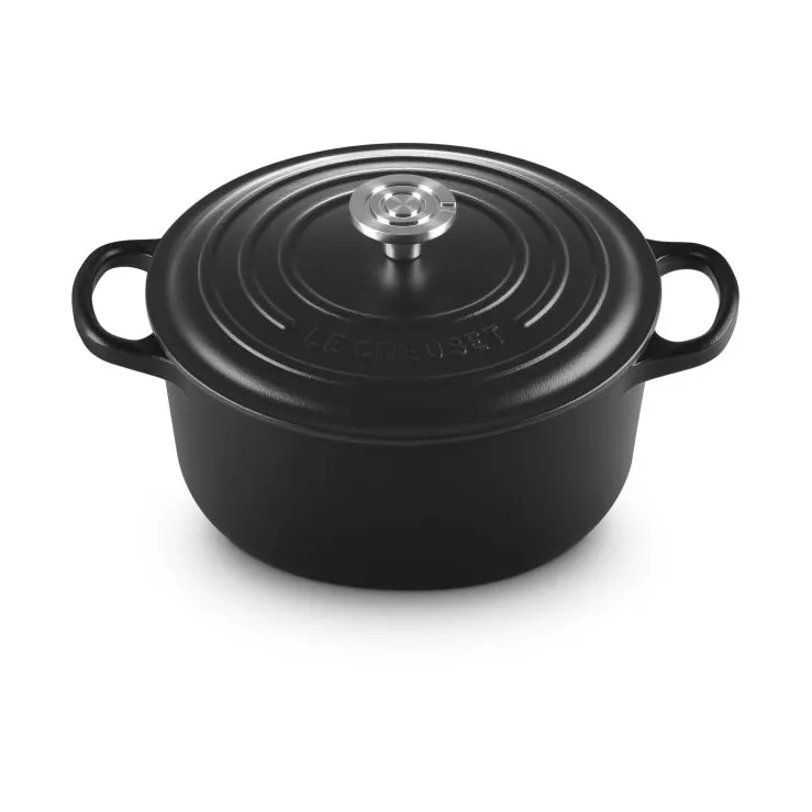 Le Creuset Signature gjutjärn rund gryta, Black, 3,3 L Le Creuset