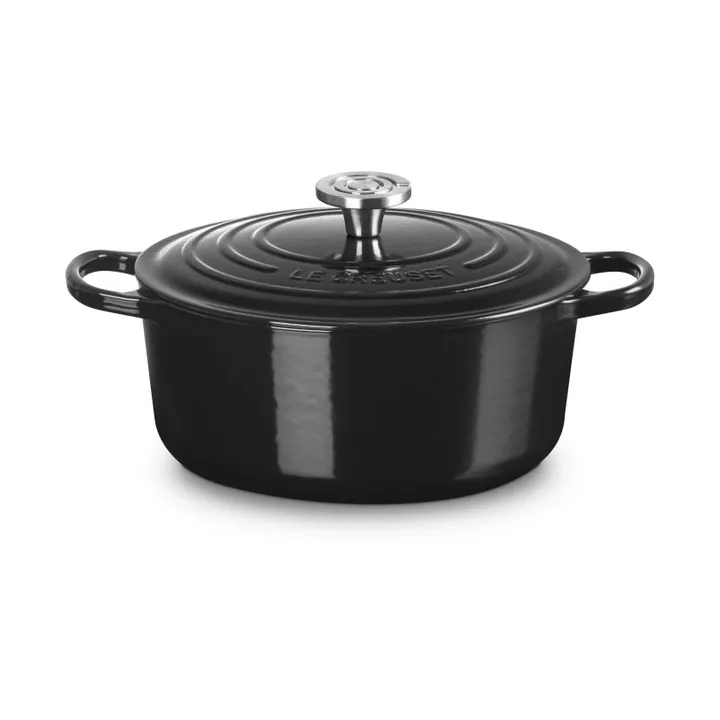 Le Creuset Signature gjutjärn rund gryta - Black, 5,3 L - Le Creuset