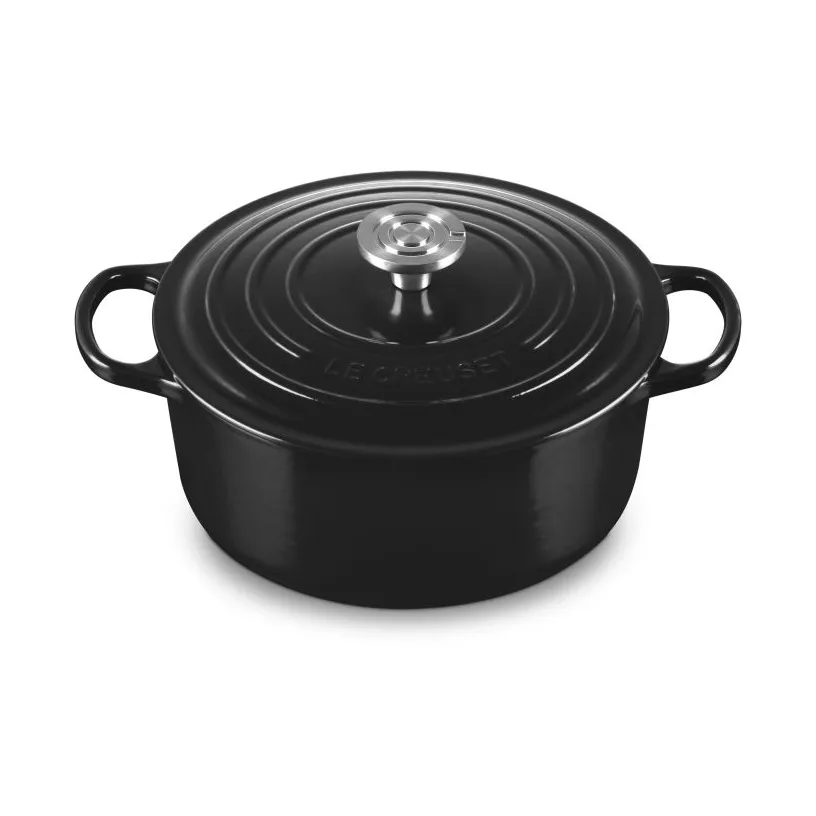Le Creuset Signature gjutjärn rund gryta, Black, 5,3 L Le Creuset