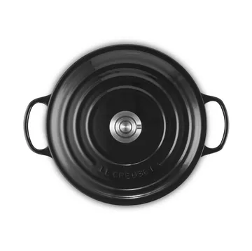 Le Creuset Signature gjutjärn rund gryta - Black, 6,7 L - Le Creuset