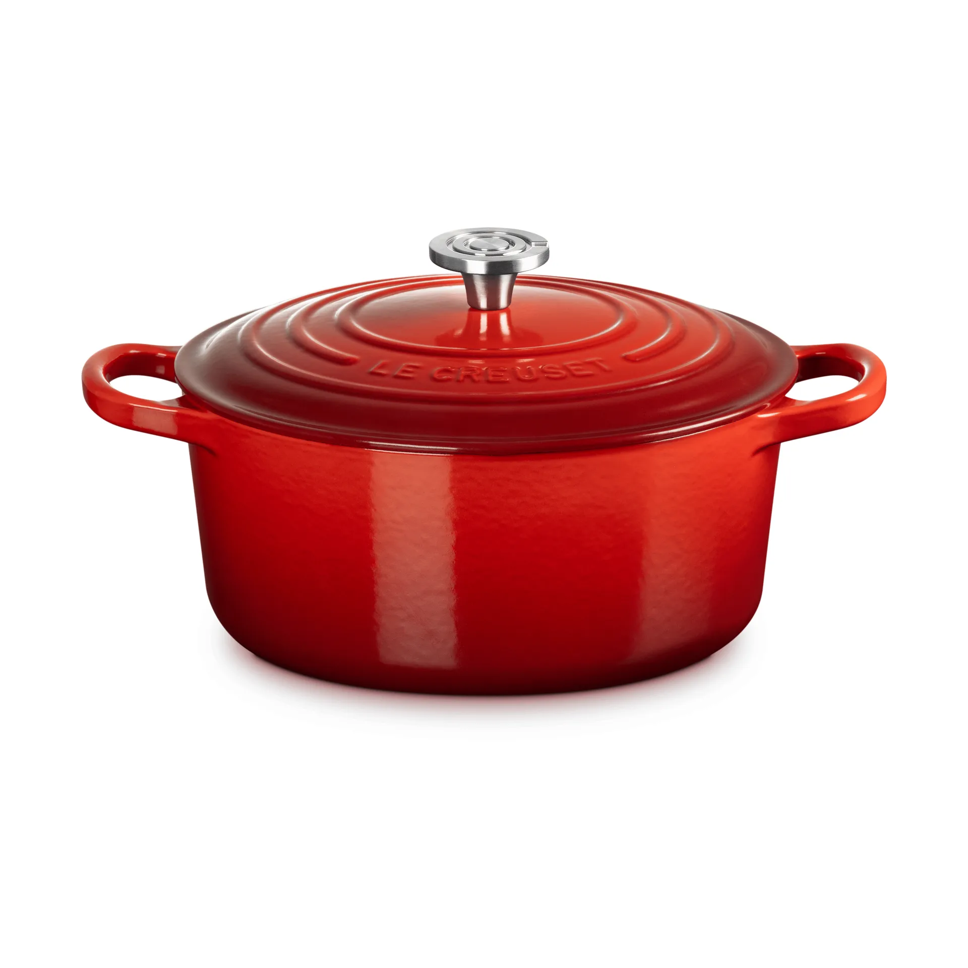 Le Creuset Signature gjutjärn rund gryta, Cerise, 3,3 L Le Creuset