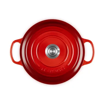Le Creuset Signature gjutjärn rund gryta - Cerise, 4,2 L - Le Creuset