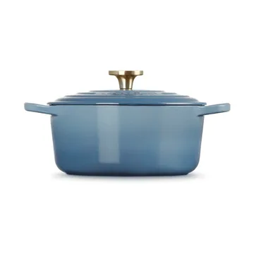 Le Creuset Signature gjutjärn rund gryta - Chambray, 4,2 L - Le Creuset