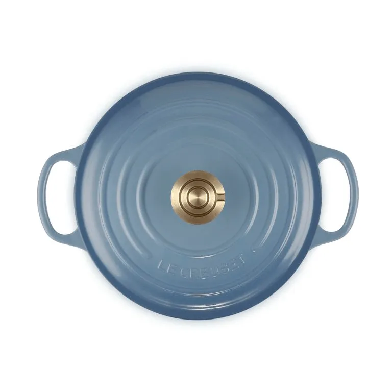 Le Creuset Signature gjutjärn rund gryta, Chambray, 4,2 L Le Creuset