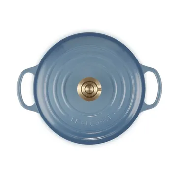 Le Creuset Signature gjutjärn rund gryta - Chambray, 4,2 L - Le Creuset