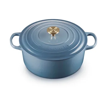 Le Creuset Signature gjutjärn rund gryta - Chambray, 6,7 L - Le Creuset