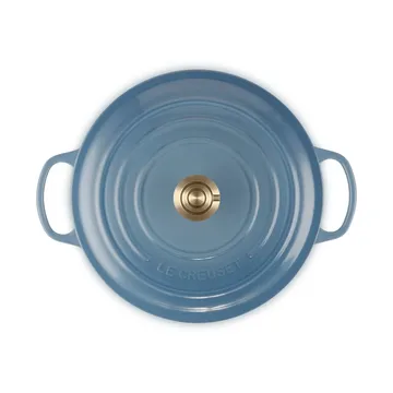 Le Creuset Signature gjutjärn rund gryta - Chambray, 6,7 L - Le Creuset