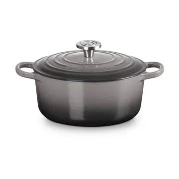 Le Creuset Signature gjutjärn rund gryta - Flint, 4,2 L - Le Creuset