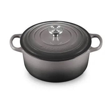 Le Creuset Signature gjutjärn rund gryta - Flint, 4,2 L - Le Creuset